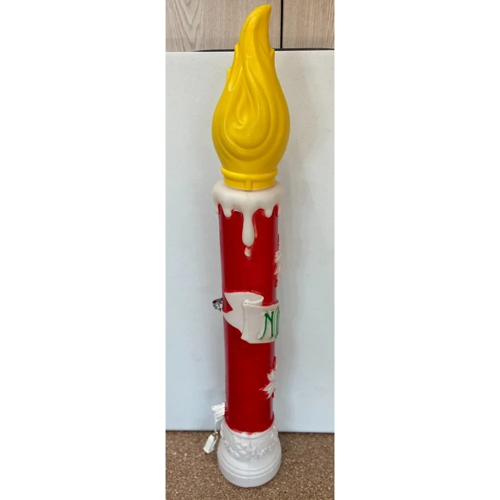 Vintage Empire Blow Mold Candle NOEL Christmas 39
